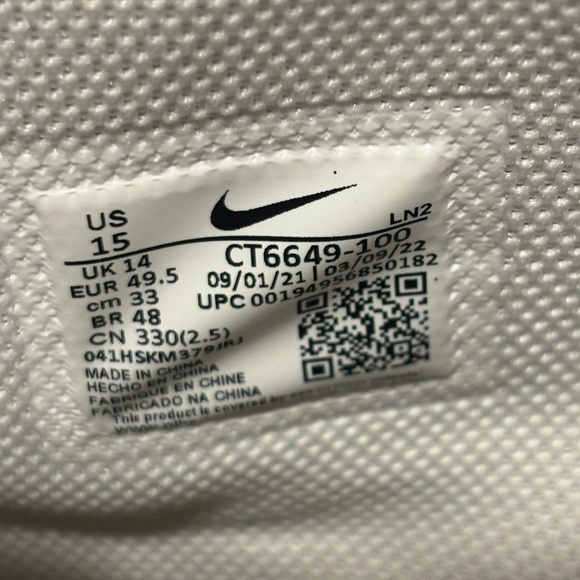 NEW Nike Alpha Menace Pro 3 White Black CT6649-100 Men\'s Size 15 Fast Shipping main image 2